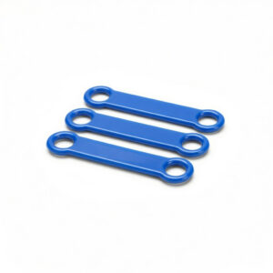 Halsbandpenning Hondenpenning Kattenpenning Extra siliconen band blauw klein 3 stuks