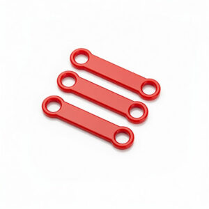 Halsbandpenning Hondenpenning Kattenpenning Extra siliconen band ROOD KLEIN 3 stuks