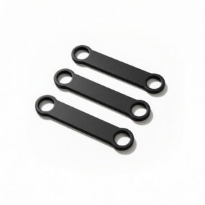 Halsbandpenning Hondenpenning Kattenpenning Extra siliconen band zwart klein 3 stuks