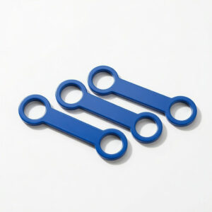 Extra siliconenbandje blauw medium 3 stuks voor Halsbandpenning Hondenpenning Kattenpenning