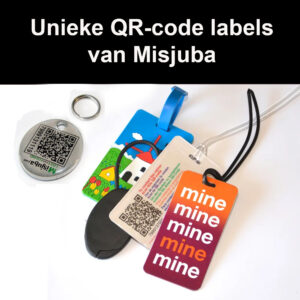 Labels met een speciale Misjuba QR-code